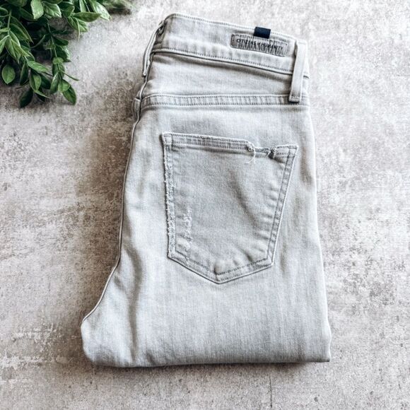 Citizens of Humanity Harlow Ankle Mid Rise Slim Grey Jean Size 25 - Picture 1 of 10